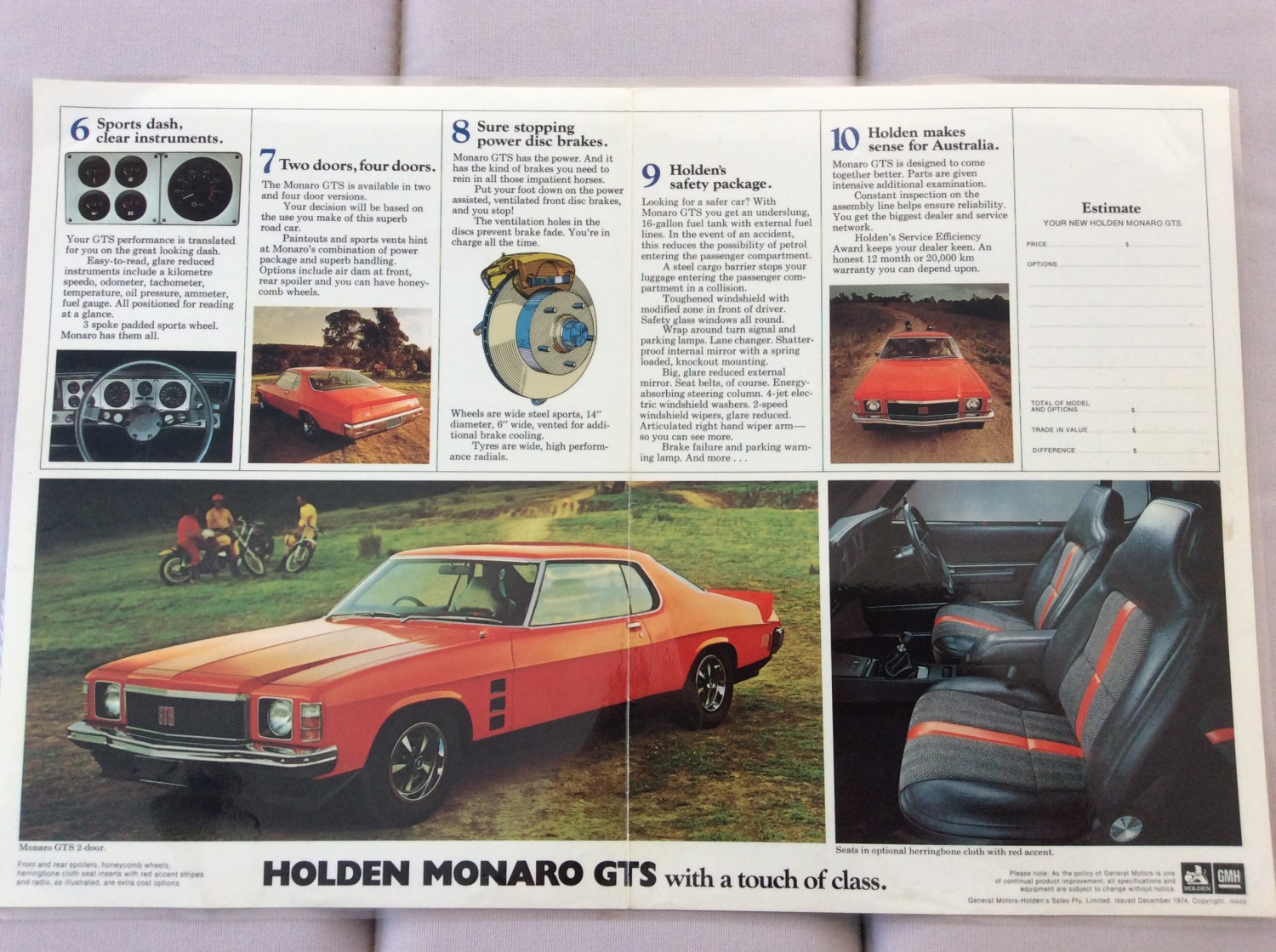 1975 Holden HJ GTS MONARO COUPE