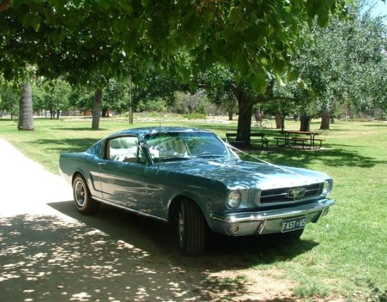 1965 Light blue ford mustang #7