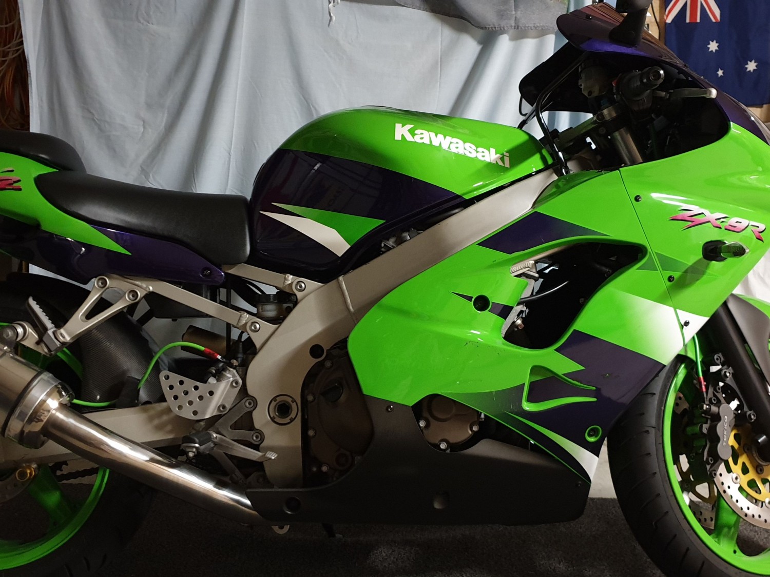 Kawasaki Ninja zx9r 1998 синий