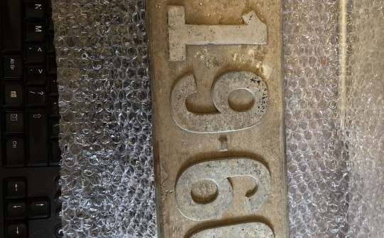 Cast iron number plate - valuation