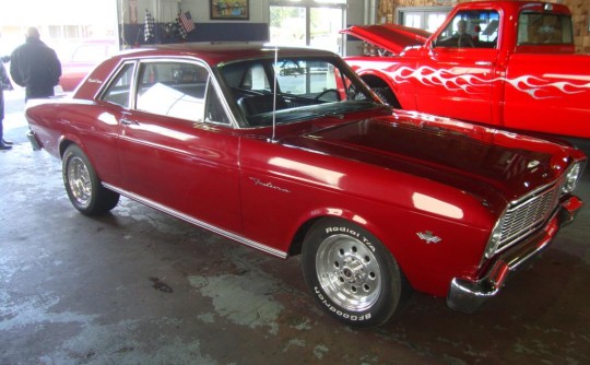 1966 Ford Falcon sitting in Portland  waiting to be shipped to Aus.