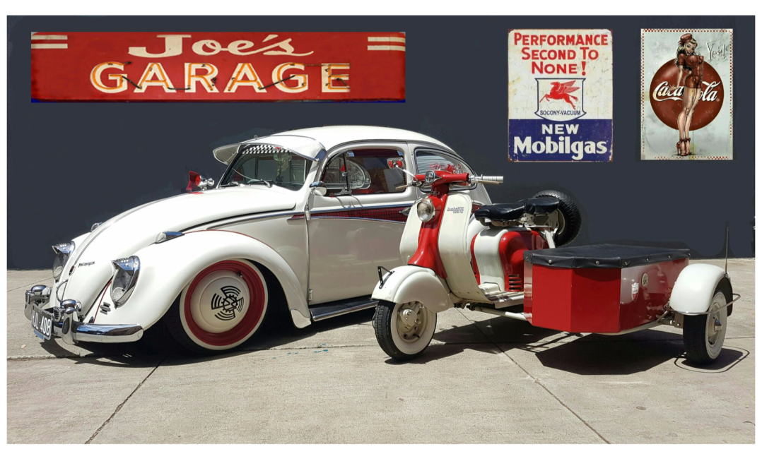 1957 Lambretta Lambretta LD 150cc with a Tilbrook Tom Thumb Sidecar