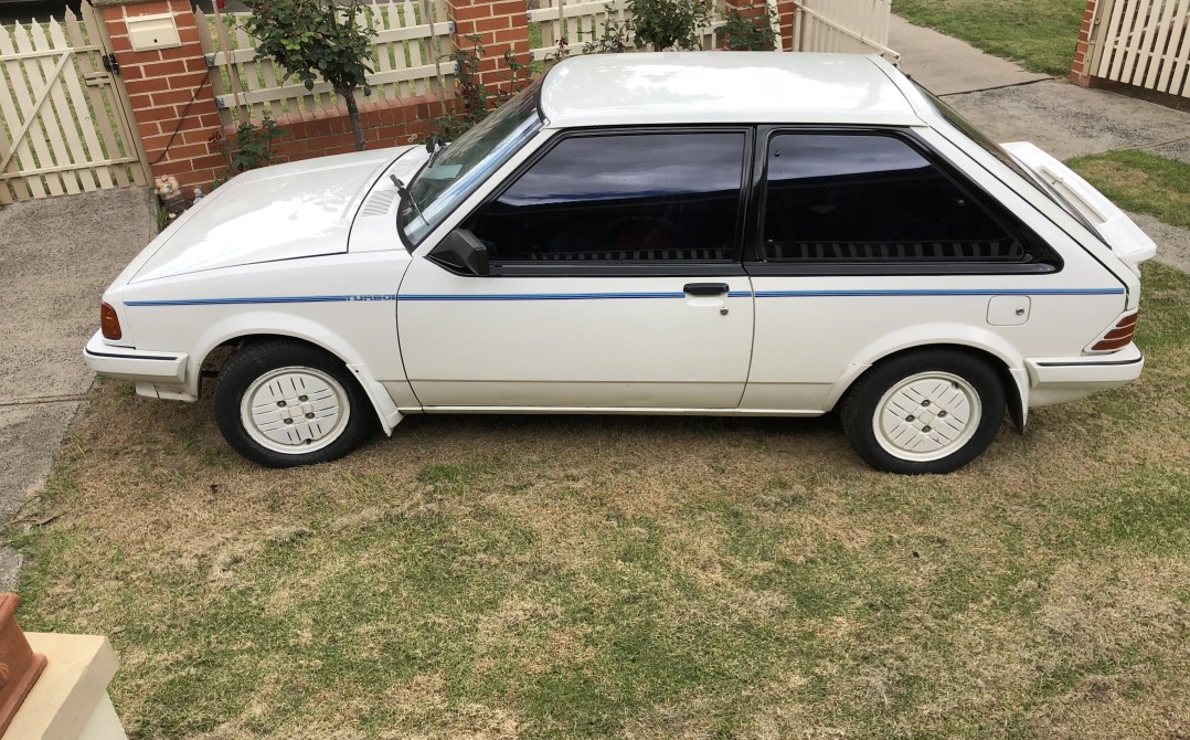 1985 Ford KB Laser Turbo White Lightning