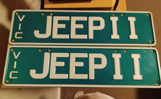 JEEP II Number plate for sale