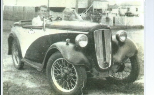 1936 2 door Austin 7 soft top with rear dicky seat