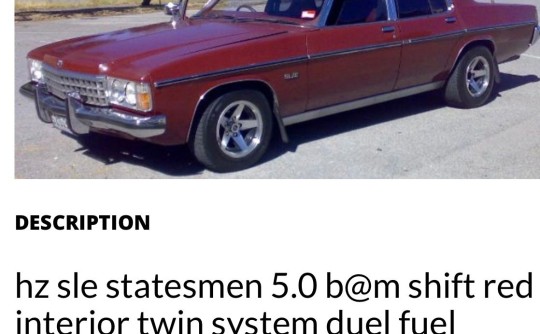 1977 Holden STATESMAN CUSTOM