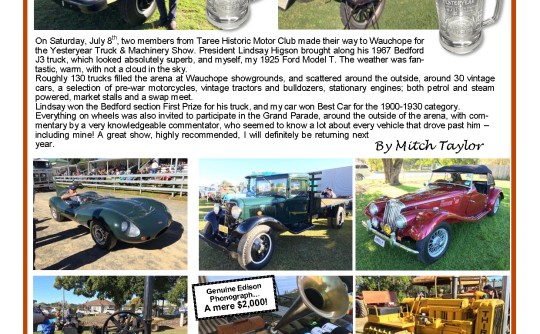 Taree Historic Motor Club - Magazine Articles