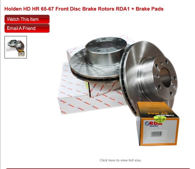 hr holden disc brake conversion