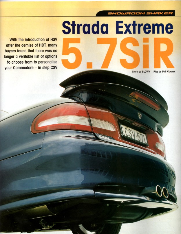 2000 Holden CSV Strada Extreme SiR
