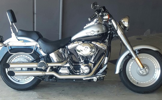 2003, 100th anniversary edition fatboy Harley Davidson 