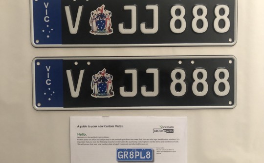 Vic Personalised Euro Style Combination Plates 