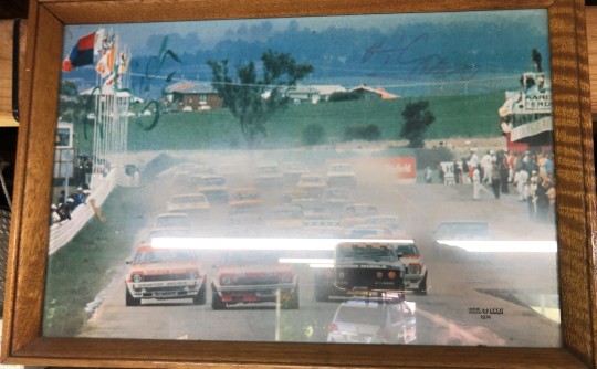 1974 Hardie Ferodo 1000 start framed picture signed by Peter Brock and Alan Grice    What is its value ? ? 