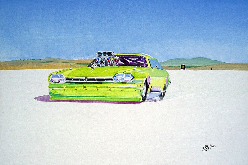 Motor Sport paintings- the &apos;Painted On Site&apos; album