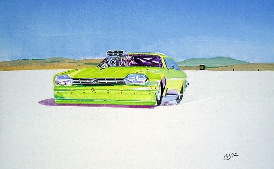 Motor Sport paintings- the &apos;Painted On Site&apos; album