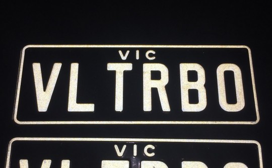 VL COMM TURBO personalised number plates vic