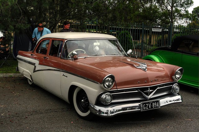 Variety of cars in the traffic