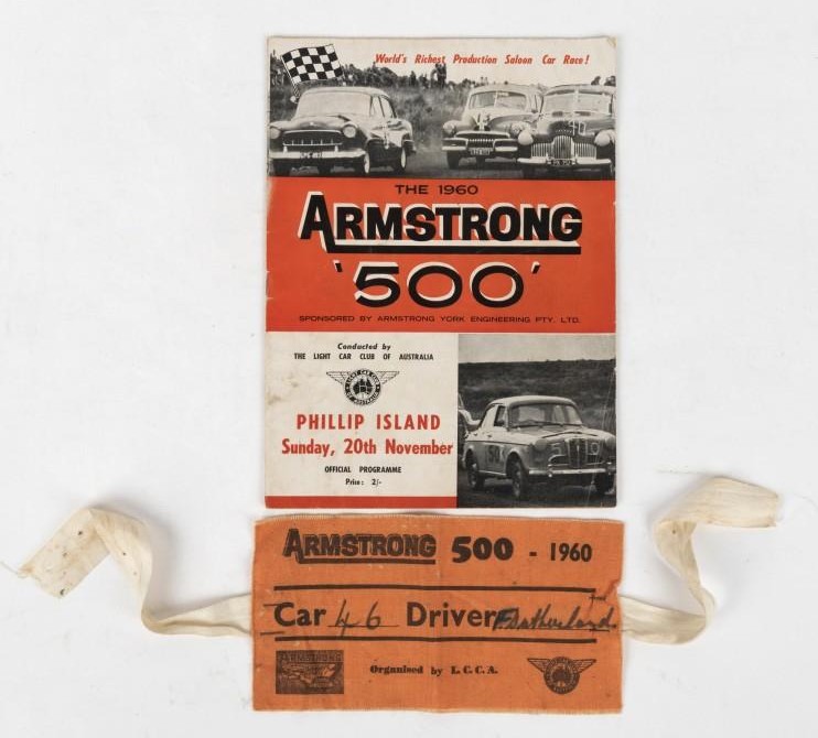 The Inaugural Armstrong 500, Sunday 20 November 1960
