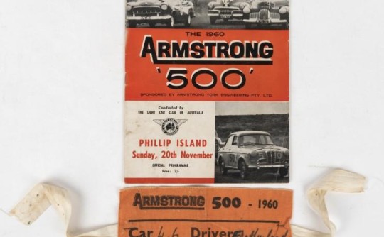 The Inaugural Armstrong 500, Sunday 20 November 1960