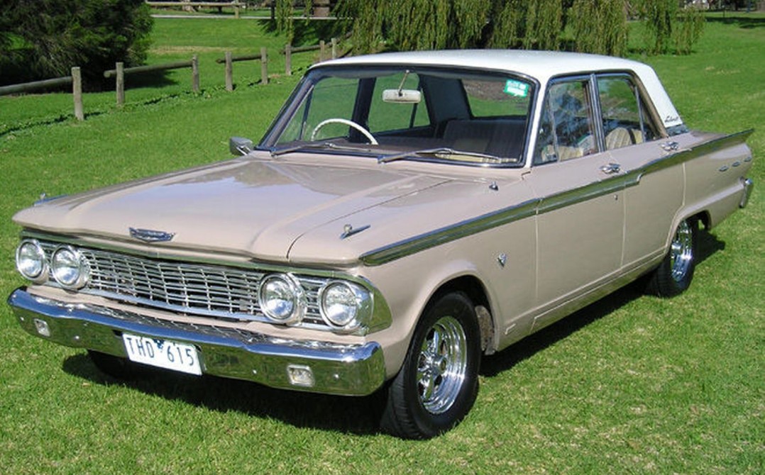 Compact Fairlane, precursor to Australia's V8 Valiants, Falcons and Holdens