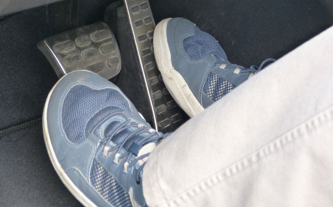 Left-foot braking