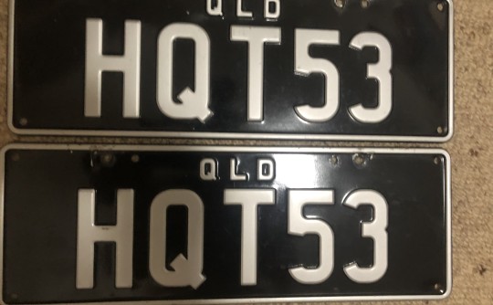 HQ number plates