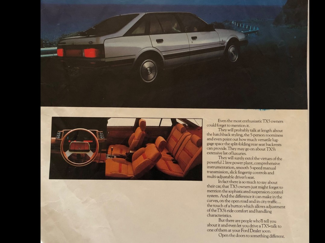 1984 Ford TELSTAR TX5 GHIA