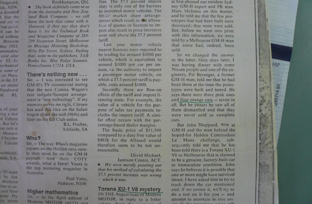 GMH V8 LJ GTR Prototypes, Alive or Destroyed