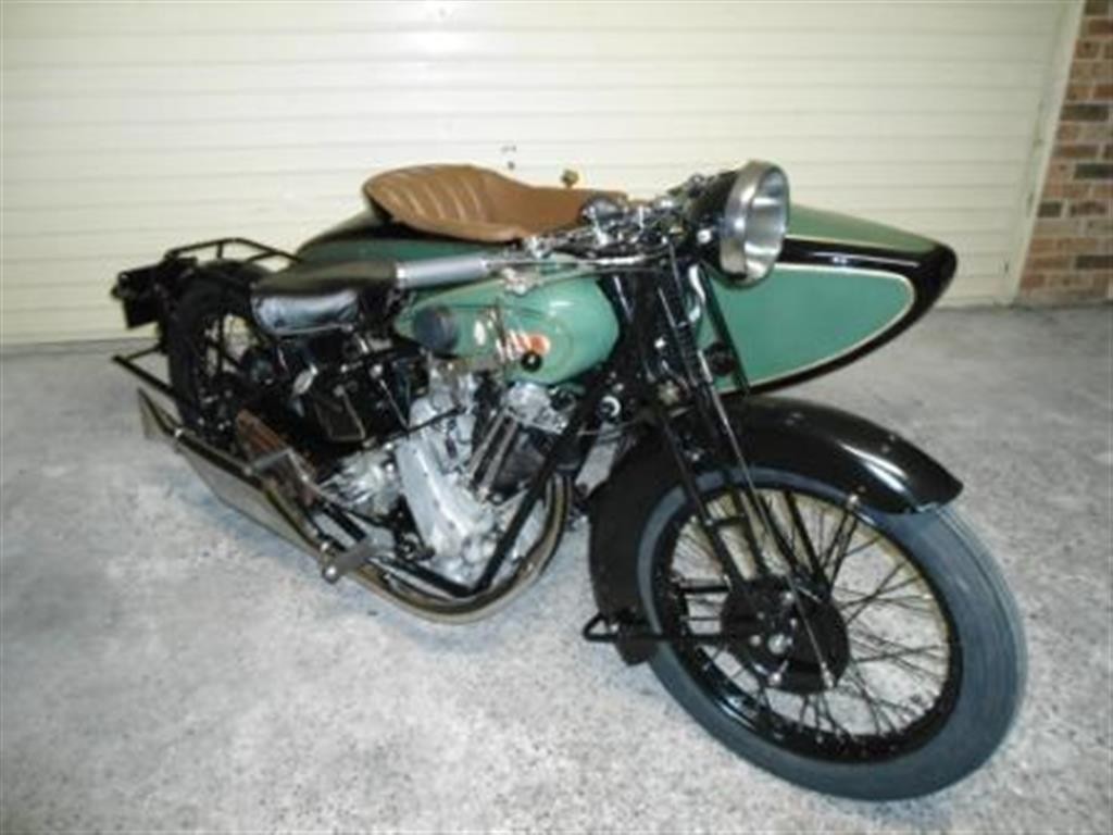 1927 BSA 500cc single cylinder &quot; Sloper &quot;  Outfit