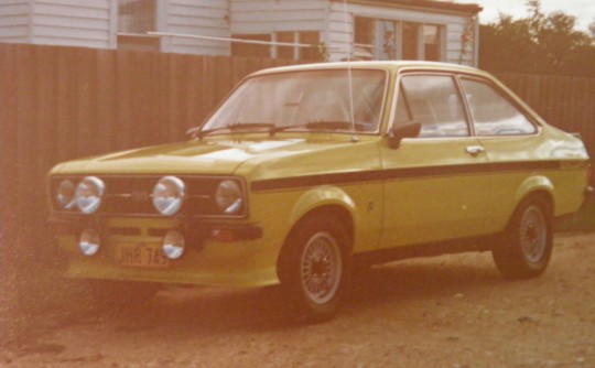 1977 Ford Escort 2 liter rally pack.