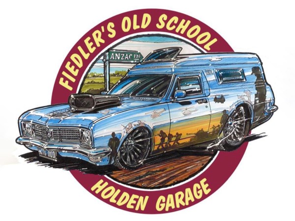 Fiedler's Old Skool Holden Garage Logo