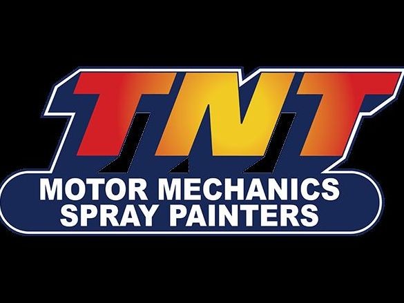 TNT motor mechanics and spray painters Logo