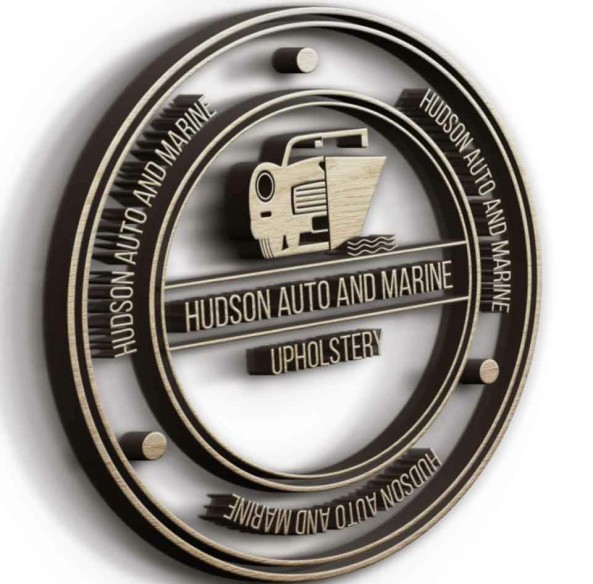 Hudson Auto & Marine Upholstery Logo